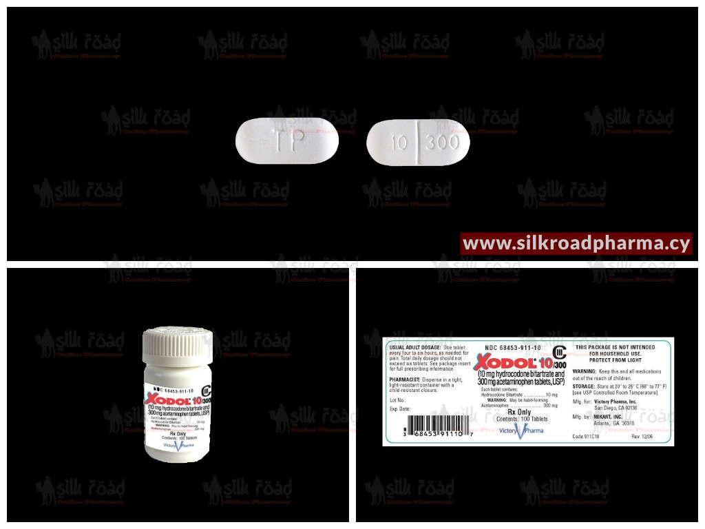 Buy Xodol (Hydrocodone & Acetaminophen) 10/300mg silkroad online pharmacy